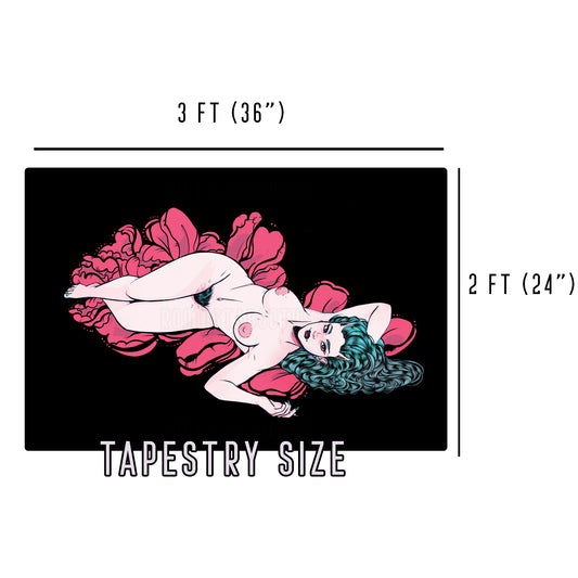 Deflower - Limited Final Stock Fabric Wall Tapestry (24" x 36")