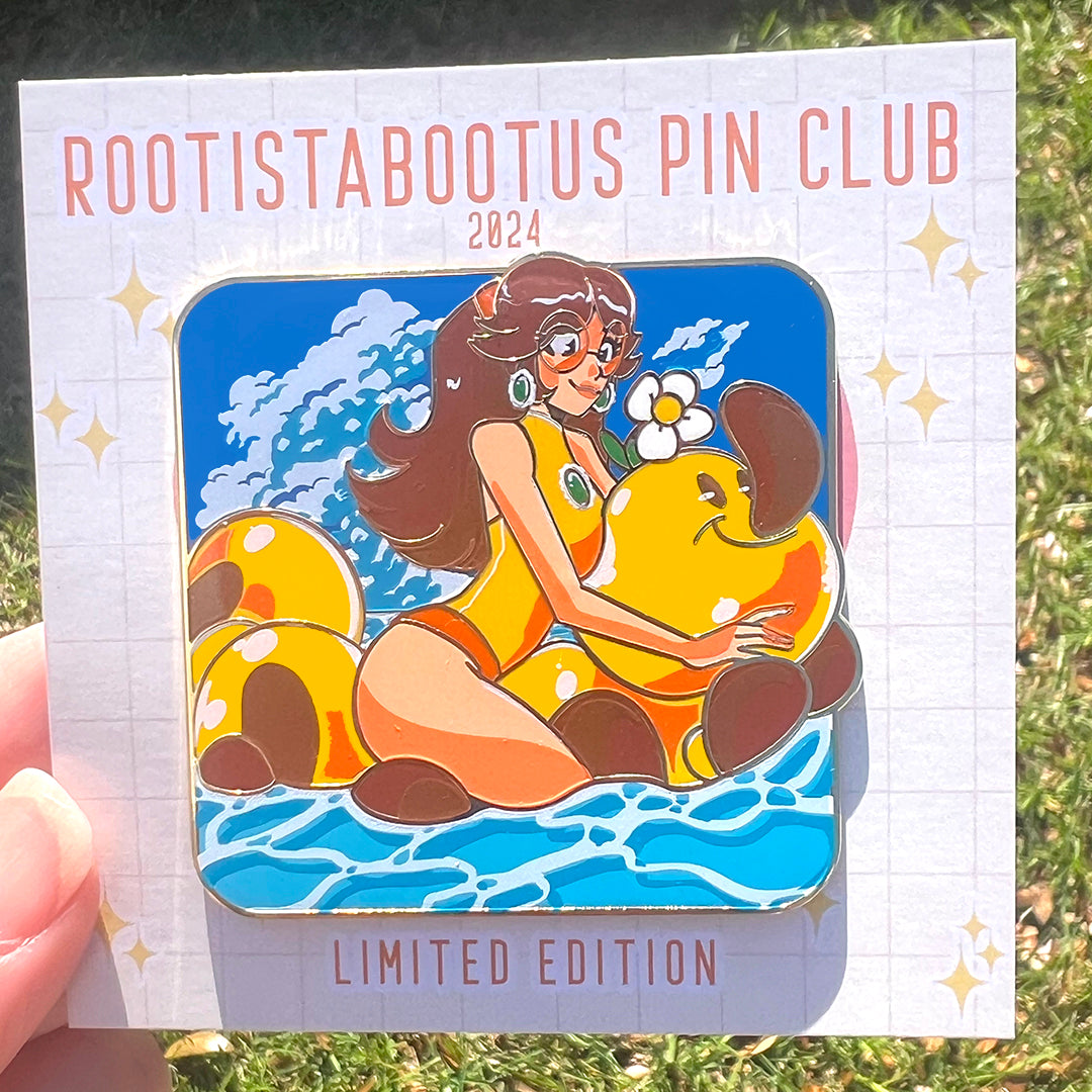 Daisy Enamel Pin