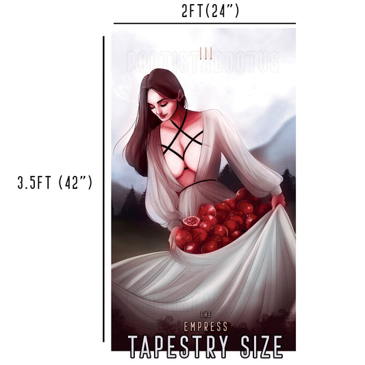 The Empress - Limited Final Stock Fabric Wall Tapestry (24" x 36")