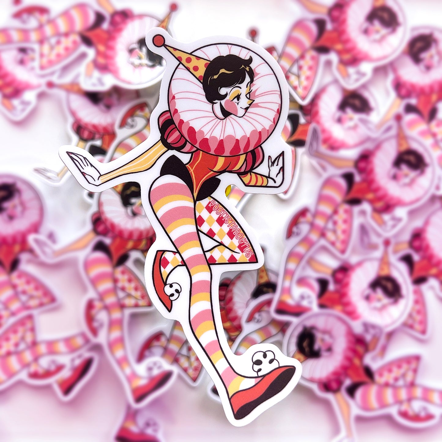 Fetta The Clown Vinyl Sticker