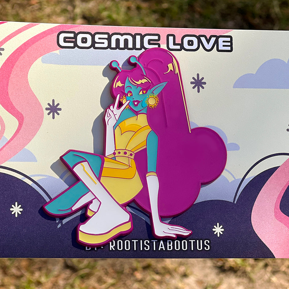 Cosmic Love: The Commander Enamel Pin