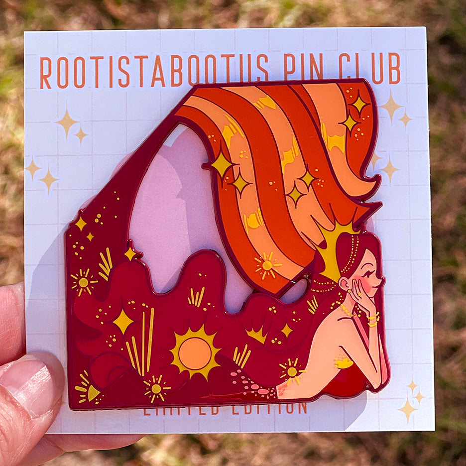 Solia: The Sun Mermaid Enamel Pin