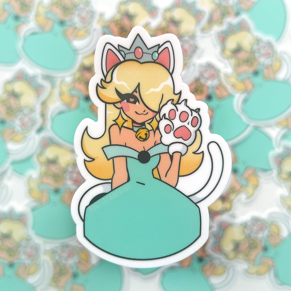 Catgirl Rosalina Vinyl Sticker