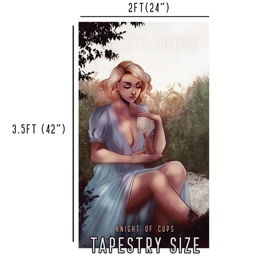 Knight of Cups - Limited Final Stock Fabric Wall Tapestry (24" x 36")