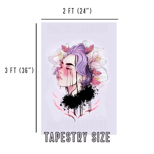 Lily - Limited Final Stock Fabric Wall Tapestry (24" x 36")