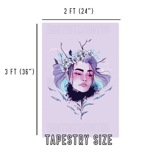 Petunia - Limited Final Stock Fabric Wall Tapestry (24" x 36")