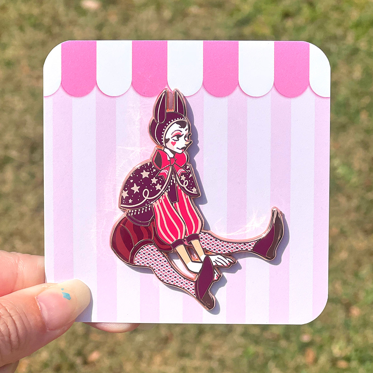Gorgee Clown Girl: Red Variant Enamel Pin