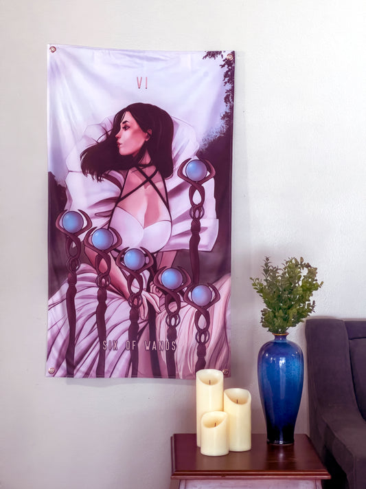 Wall Tapestry: Six of Wands