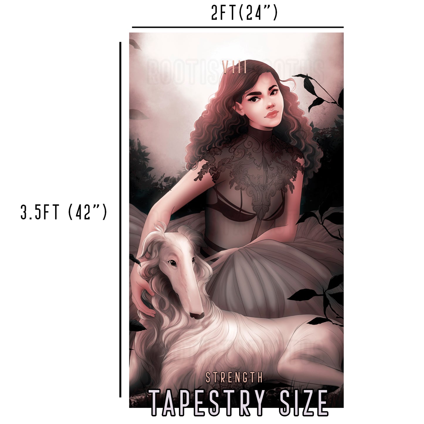 Strength - Limited Final Stock Fabric Wall Tapestry (24" x 36")