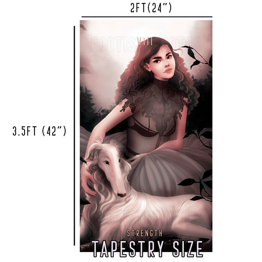 Strength - Limited Final Stock Fabric Wall Tapestry (24" x 36")