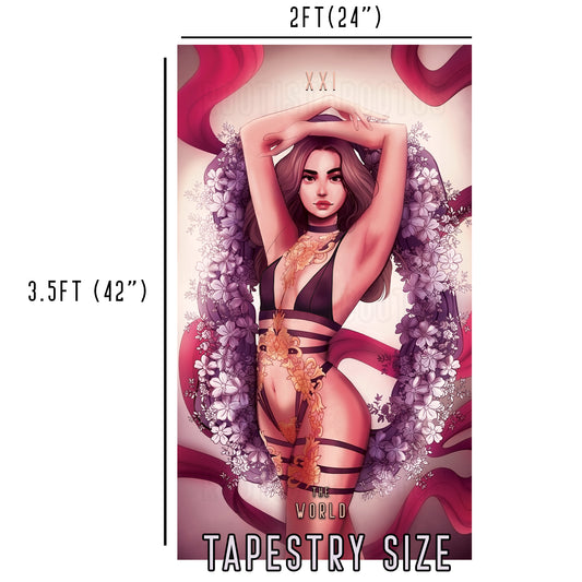 The World - Limited Final Stock Fabric Wall Tapestry (24" x 36")