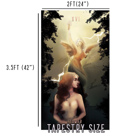 The Tower - Limited Final Stock Fabric Wall Tapestry (24" x 36")