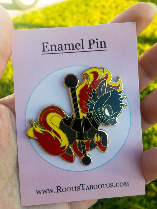 Carousel War Enamel Pin