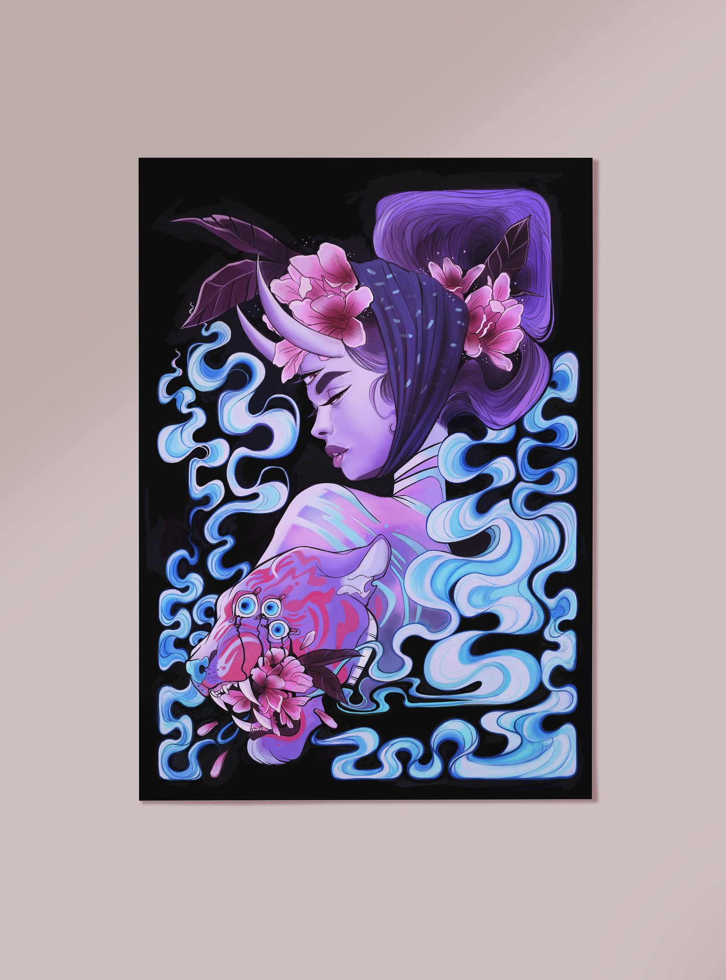 Three-Eyed Tiger Print