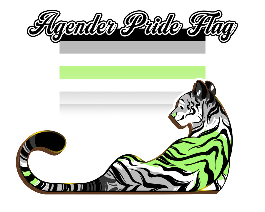 PRE-ORDER: Pride Flags Tiger [Pride Collection] Enamel Pins