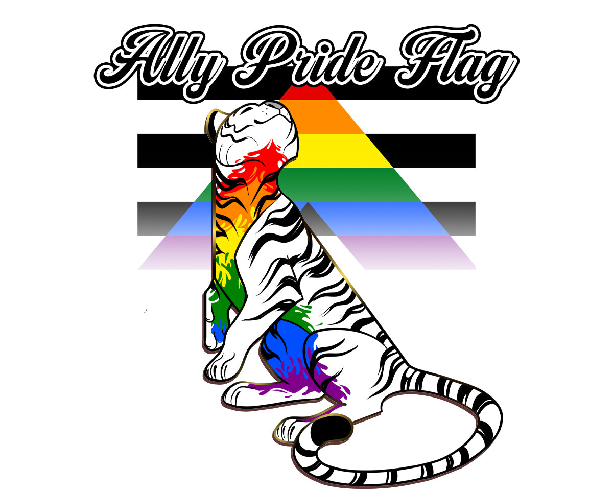 PRE-ORDER: Pride Flags Tiger [Pride Collection] Enamel Pins