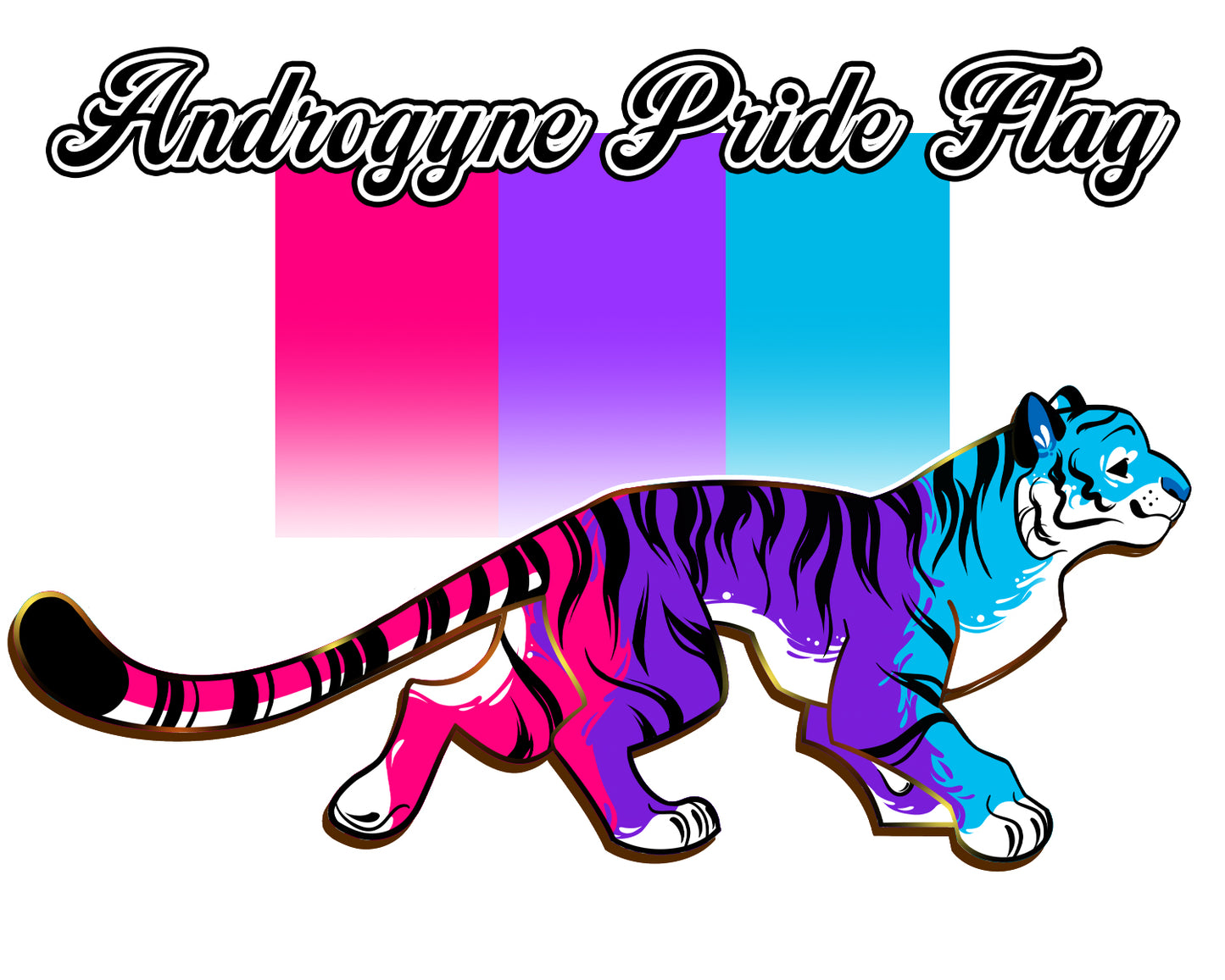 PRE-ORDER: Pride Flags Tiger [Pride Collection] Enamel Pins