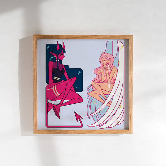 Devil and Angel Medium Print