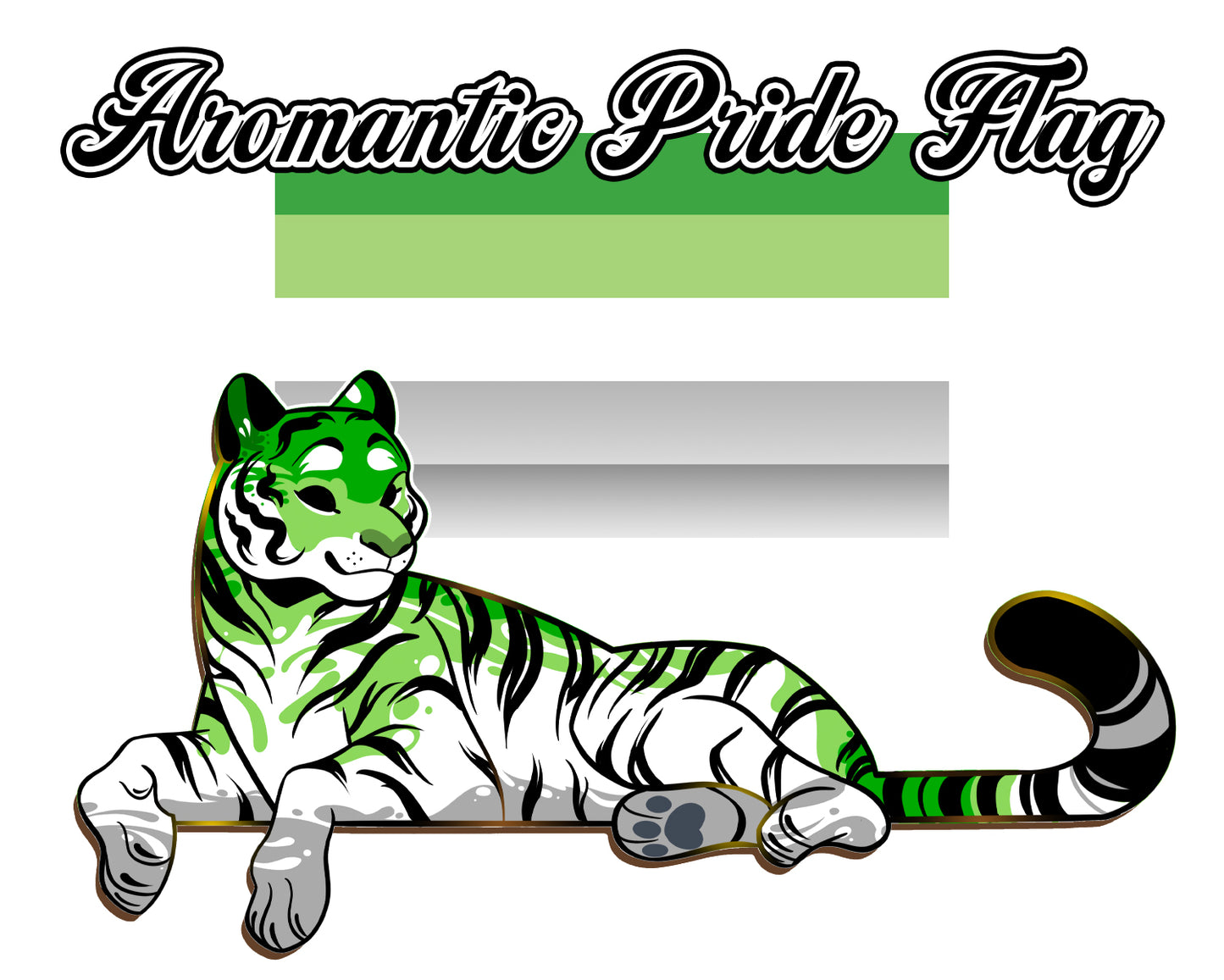 PRE-ORDER: Pride Flags Tiger [Pride Collection] Enamel Pins