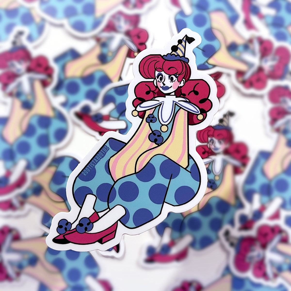Bree The Clown Vinyl Sticker