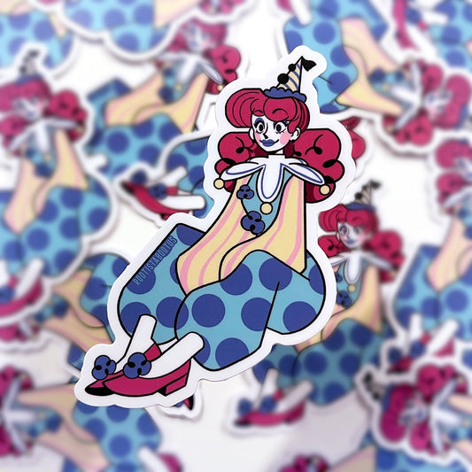 Bree The Clown Vinyl Sticker