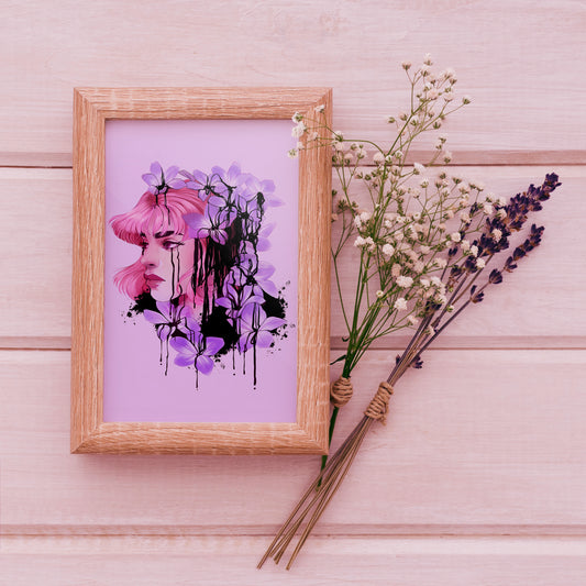 Browallia Mini Print