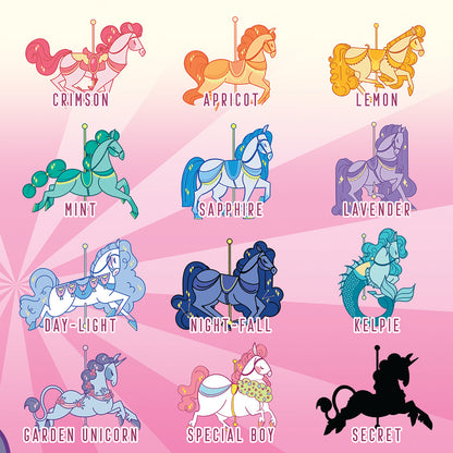 Colorful Carousel Enamel Pin Blind Box