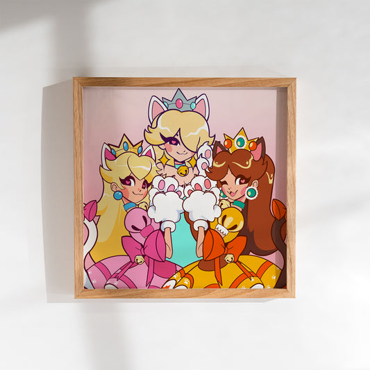Catgirl Princesses Medium Print