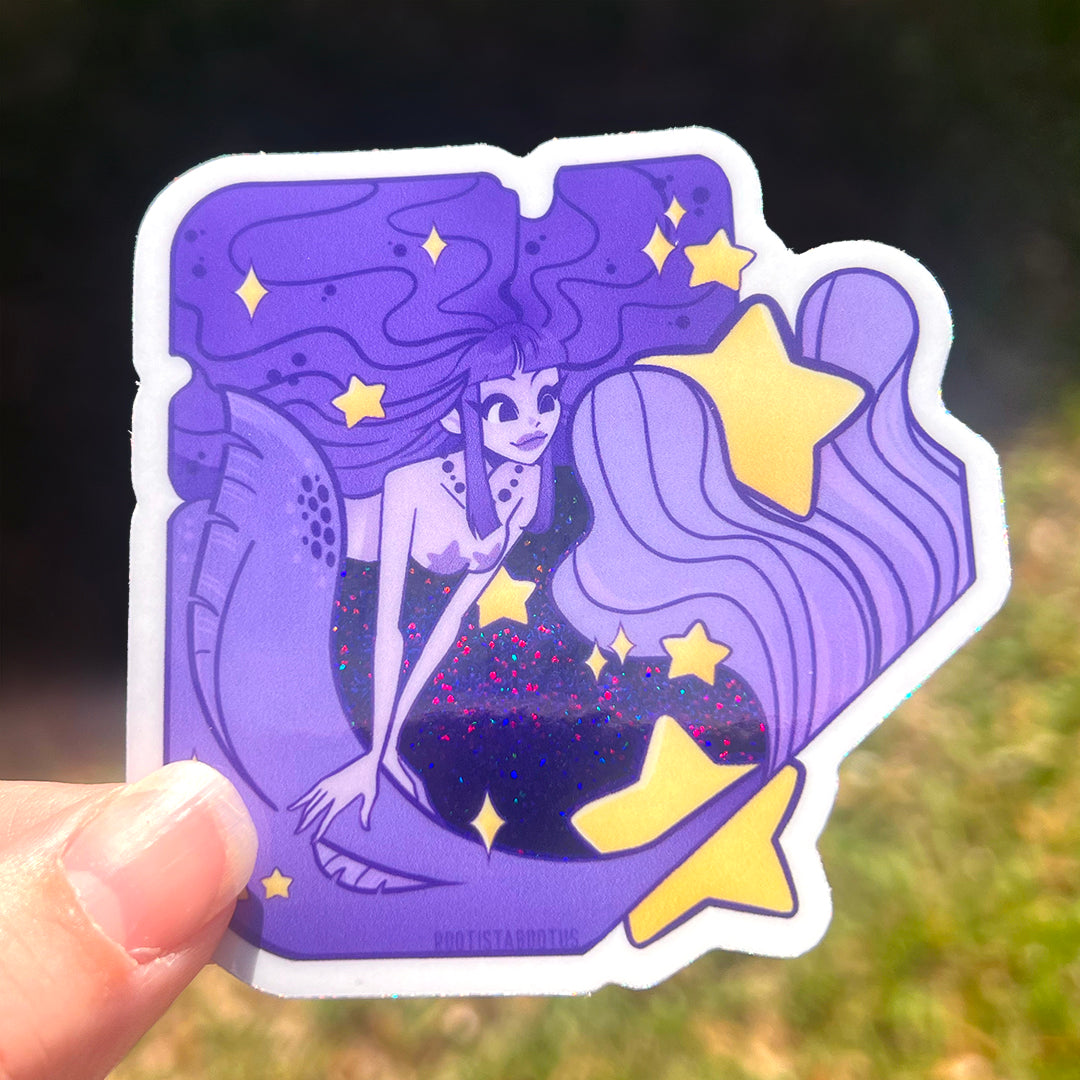 Cosma: The Galaxy Mermaid Vinyl Sticker