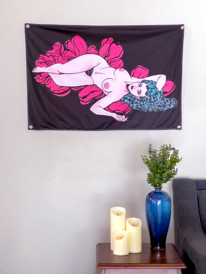 Deflower - Limited Final Stock Fabric Wall Tapestry (24" x 36")