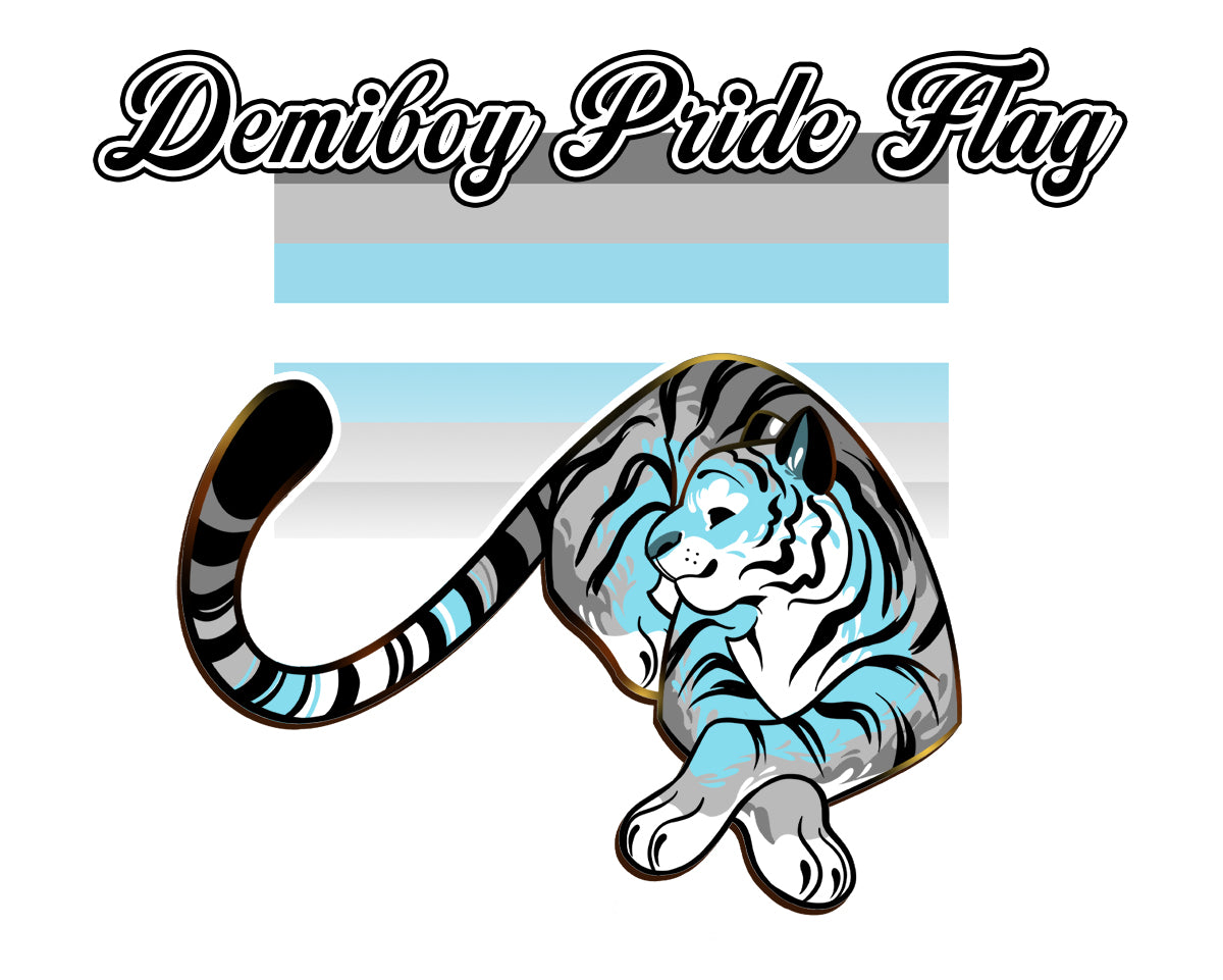 PRE-ORDER: Pride Flags Tiger [Pride Collection] Enamel Pins