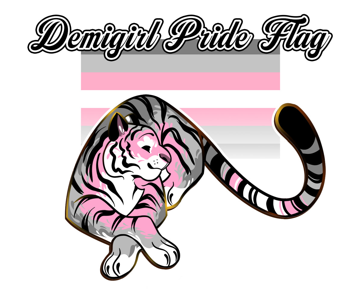 PRE-ORDER: Pride Flags Tiger [Pride Collection] Enamel Pins