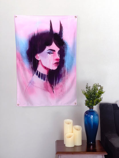 Demon 2.0 - Limited Final Stock Fabric Wall Tapestry (24" x 36")