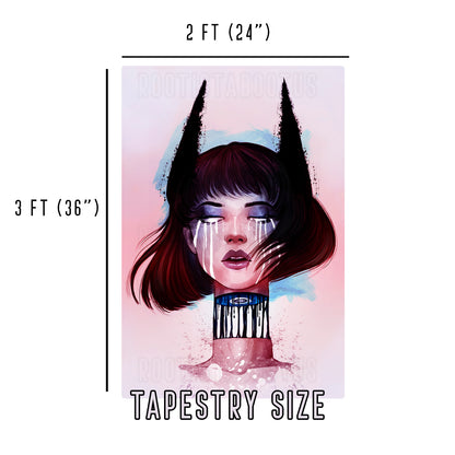 Demon - Limited Final Stock Fabric Wall Tapestry (24" x 36")