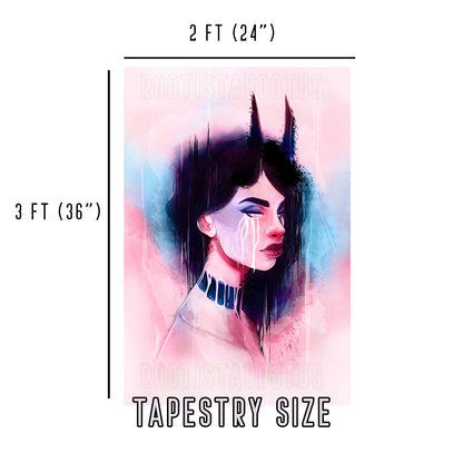 Demon 2.0 - Limited Final Stock Fabric Wall Tapestry (24" x 36")