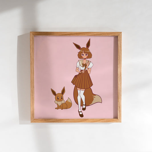 Poke'Babes: Eevee and Eve Medium Print