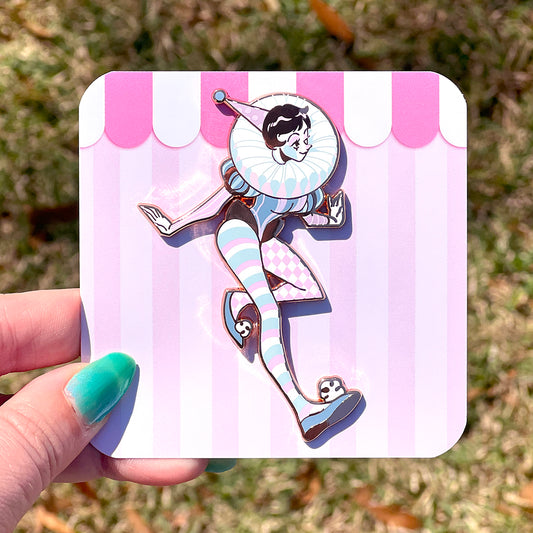 Fetta Clown Girl: Cool Tones Variant Enamel Pin