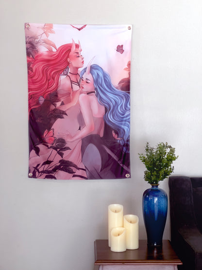 Forest Lovers - Limited Final Stock Fabric Wall Tapestry (24" x 36")