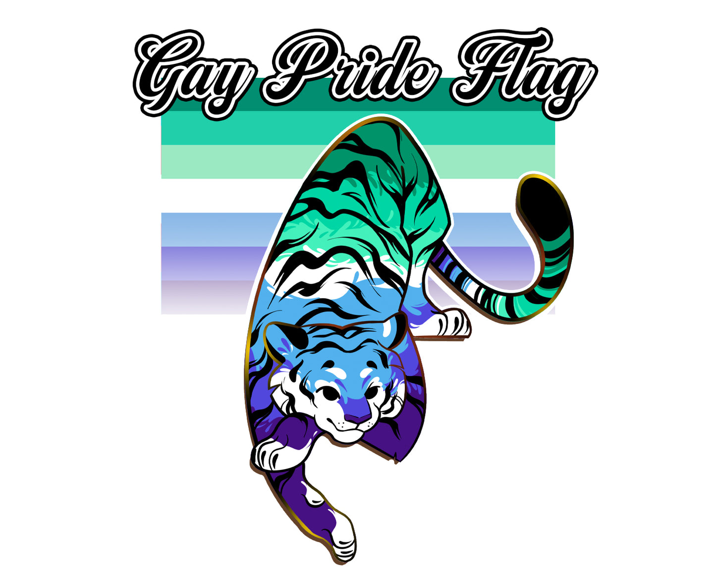 PRE-ORDER: Pride Flags Tiger [Pride Collection] Enamel Pins