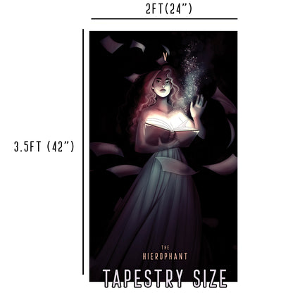 The Hierophant - Limited Final Stock Fabric Wall Tapestry (24" x 36")