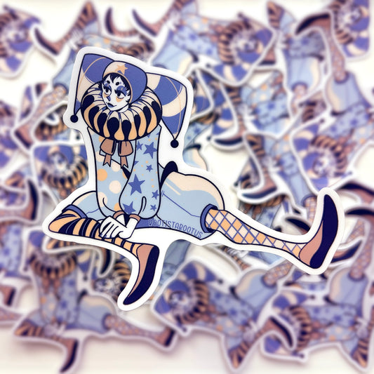Bloo The Clown Vinyl Sticker