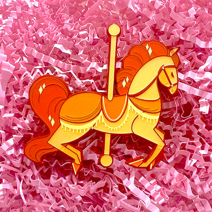 Colorful Carousel Enamel Pin Blind Box