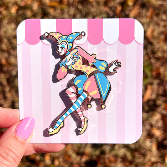 Chedda Clown Girl: Pastel Variant Enamel Pin