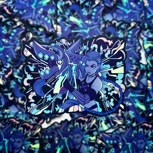 Jinx Glow in the Dark Vinyl Sticker