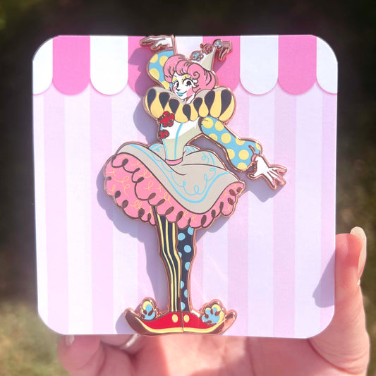 Baby Belle Clown Girl: BlueBerry Variant Enamel Pin