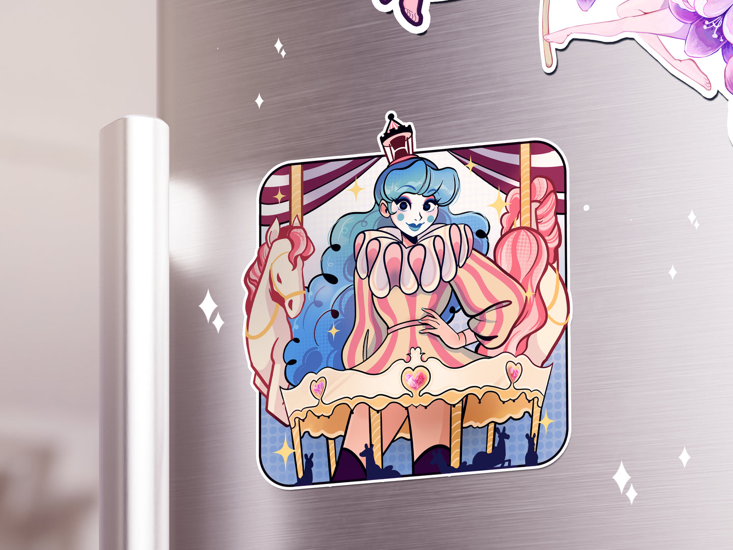 Carousel the Clown: Magnet