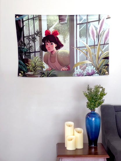 Kiki - Limited Final Stock Fabric Wall Tapestry (24" x 36")