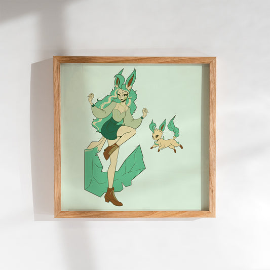 Poke'Babe: Leafeon and Leafie Medium Print