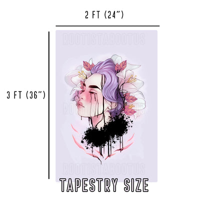 Lily - Limited Final Stock Fabric Wall Tapestry (24" x 36")