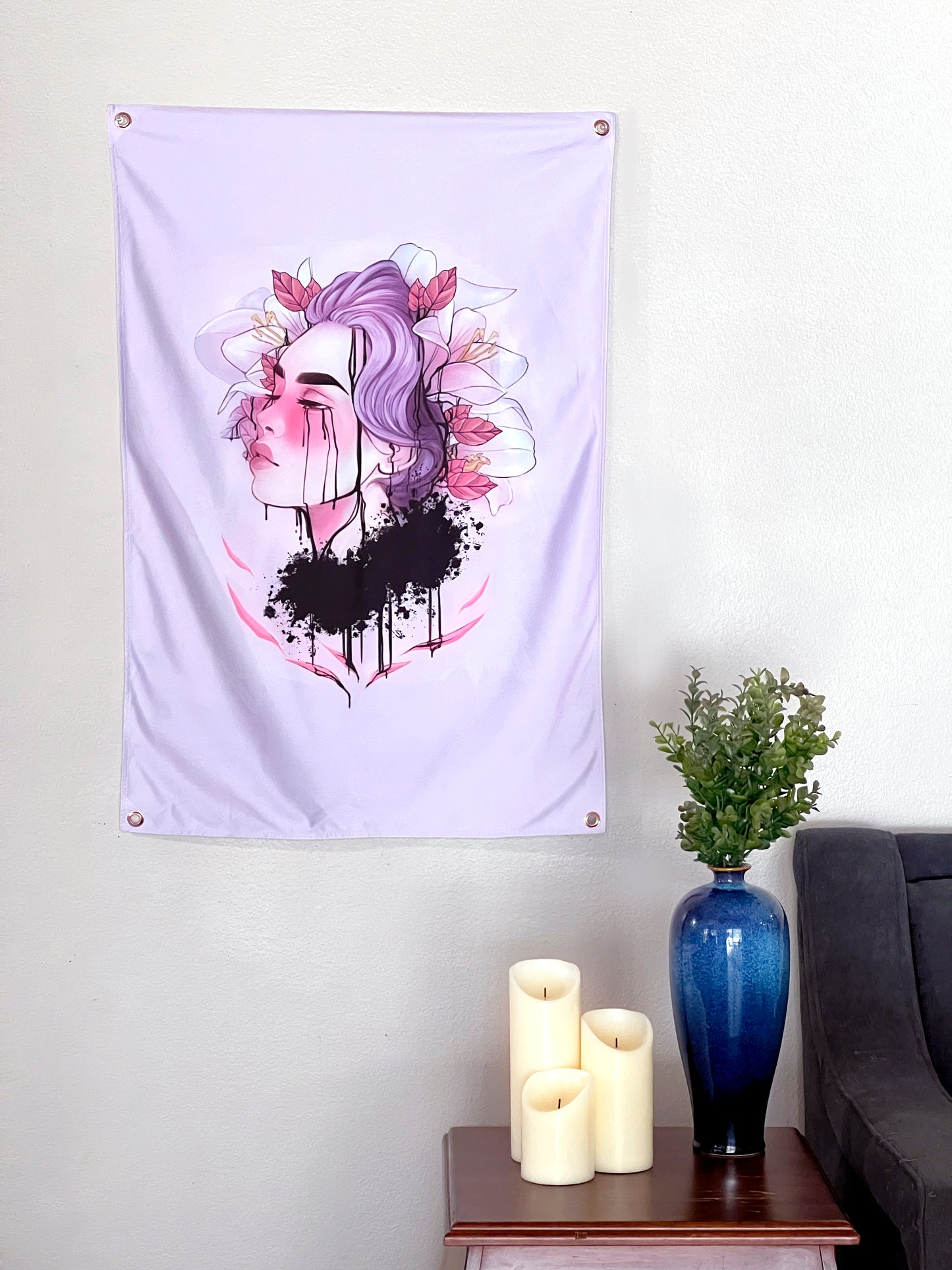 Lily - Limited Final Stock Fabric Wall Tapestry (24" x 36")